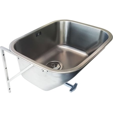 Vaskekar 500x400 mm rustfrit stål