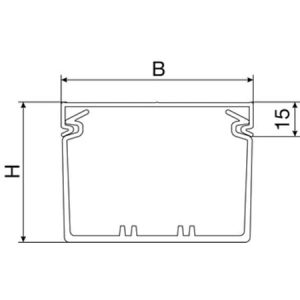 Ledningskanal opslidset 40x25