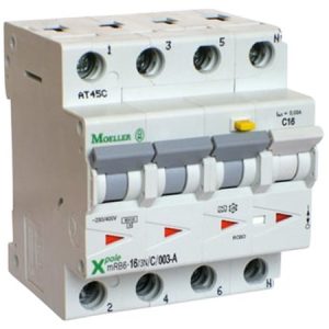 Kombiafbryder 10a 3p+n c 300ma