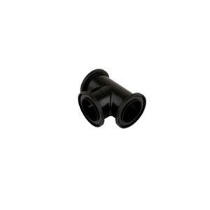 T-stykke pvdf sort 75 mm