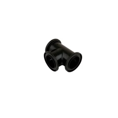 T-stykke pvdf sort 75 mm