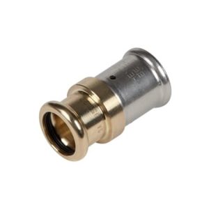 Presmuffe alu stålrør 20x15mm