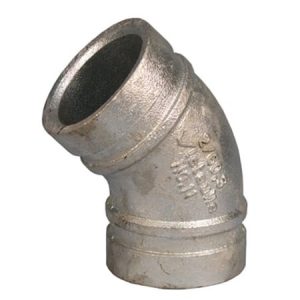 Rille-bøjning 45° dn32
