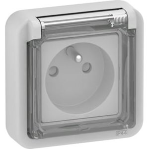 Stikkontakt 2-polet ip44