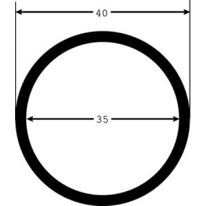 Spiralslange ø35mm perlehvid