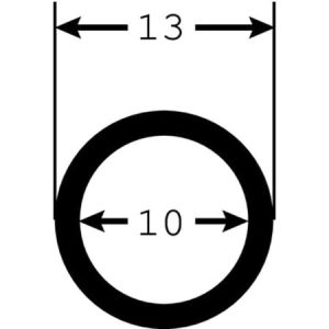 Spiralslange ø10mm perlehvid