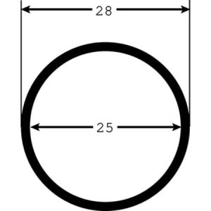 Spiralslange ø25mm sort