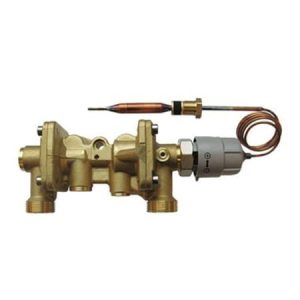 Tryk- og termostatstyret brugsvandsregulator