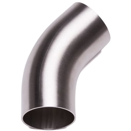 Bøjning 45 rustfrit stål 76mm