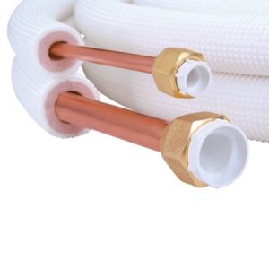 Kobberrør 1/4-3/8 isoleret