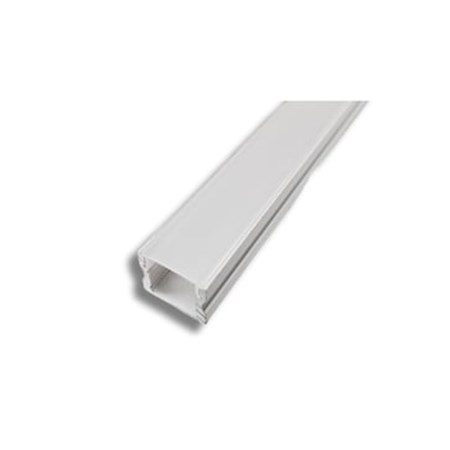 Alu profil 10 hvid opal cover