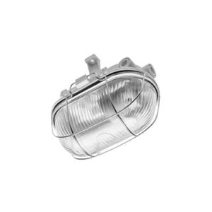 Skotlampe e27 hvid ip54