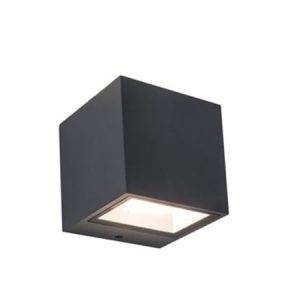 Væglampe sort led 850 lumen