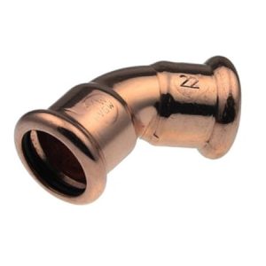Kobber bøjning 45 18mm