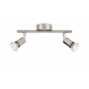 Loftlampe mat krom