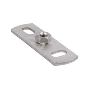 Grundflange rustfri 80x35mm m8