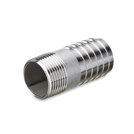 Slangestuds 1" rustfri