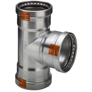 T-stykke 108 mm rustfrit stål