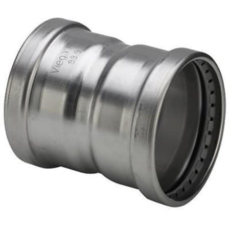 Muffe 64 mm rustfrit stål