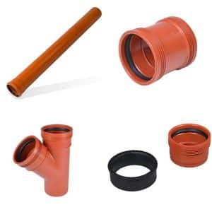 Glatte rør og Fittings