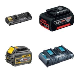 Batterier og ladere