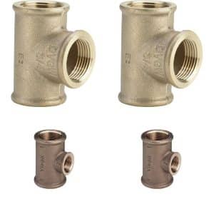 T-Stykker Rødgods og Siliciumbronze