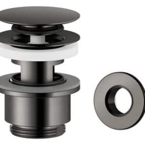 Damixa bundventil 63mm med click-funktion i børstet grafit PVD-finish