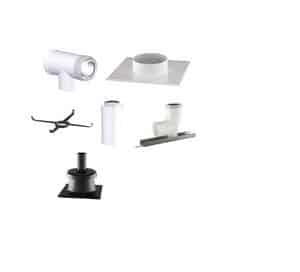 Metalbestos ConneXt grundpakke C93 gas aftræk 80/125 mm komplet system