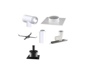 Metalbestos ConneXt grundpakke C93 komplet gasaftræk 110/160 mm