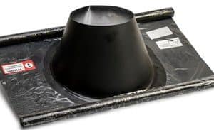 Kierulff Metalbestos ConneXt inddækning 110/160mm flex sort til taggennembrud