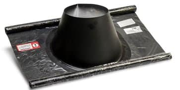 Metalbestos ConneXt fleksibel inddækning 110/160mm sort med krave