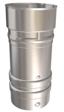 Metalbestos Omega uisoleret skorstensforing Ø130 mm til kedler