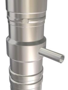 Metalbestos Omega skorstensforing 130 mm diameter med kondensaftap til kedelinstallation