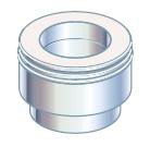 Metalbestos Omega skorstensovergang 130 mm til skorstensforing
