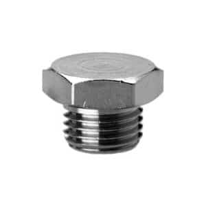 Camozzi adaptor blanking plug i messing med G 1/8 tommer BSP gevind til pneumatiske tilslutninger