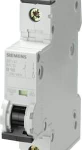 Siemens Sentron 5SY automatsikring 1-polet 10A C-karakteristik