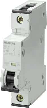 Siemens Sentron 5SY automatsikring 1-polet 10A C-karakteristik