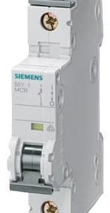 Siemens 1-polet automatsikring C-karakteristik 1A 6kA til el-tavle