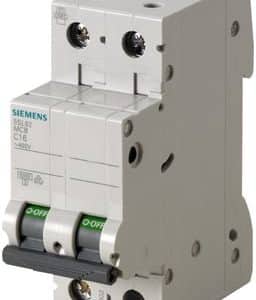 Siemens Sentron 5SL automatsikring 1P+N C 2A til el-tavle