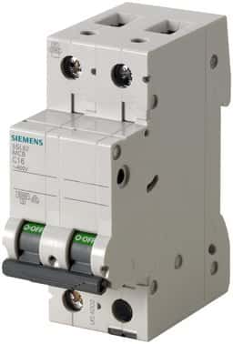 Siemens Sentron 5SL automatsikring 1P+N C 2A til el-tavle