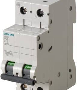 Siemens automatsikring 1-polet plus N med C-karakteristik 20A og 6kA brydeevne