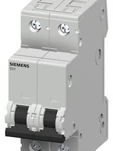 Siemens Sentron 5SY automatsikring 2-polet C-karakteristik 10A med 6kA kortslutningsbrydeevne