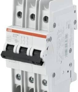 ABB automatsikring 3-polet C-karakteristik 10A med UL489 godkendelse