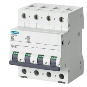 Siemens Sentron 5SL automatsikring 3-polet plus neutral 50A C-karakteristik