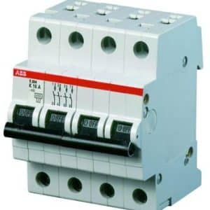 ABB S204-C10 automatsikring 4-polet med C-karakteristik 10A