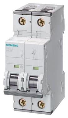 Siemens automatsikring 1P+N C 16A 6kA til DIN-skinne montage