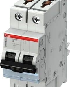 ABB Smissline automatsikring C-karakteristik 4A 1-polet med nul til el-tavle