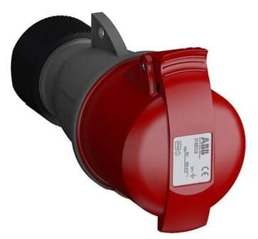 ABB CEE forlængerled 16A 4-polet 380-415V IP44 industriel stikforbindelse