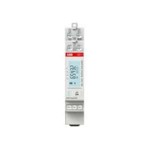 ABB D11 energimåler 1-fase 40A til direkte måling med digital visning og DIN-skinnemontage