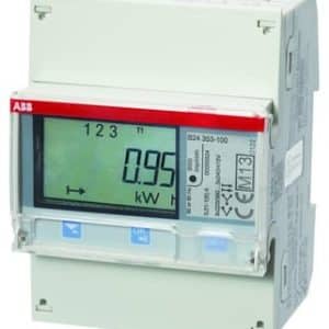 ABB energimåler 3-faset B24 til DIN-skinne montering med MOD-Bus
